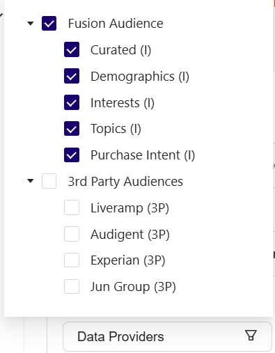**Select Data Providers**