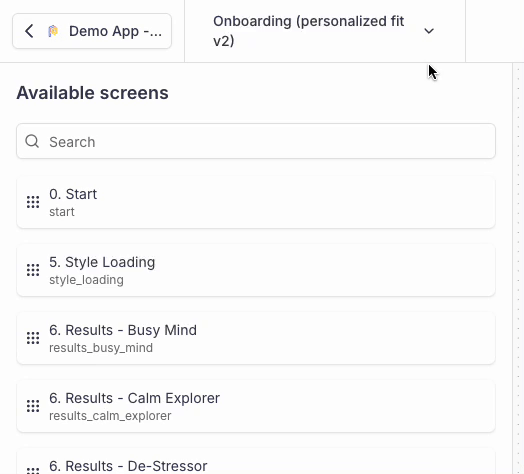 The display mode defines how the first Screen of the Flow should open