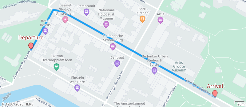 Sample image generated with HERE Map Image API