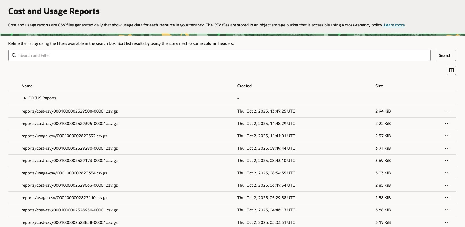 Cost and Usage Reports