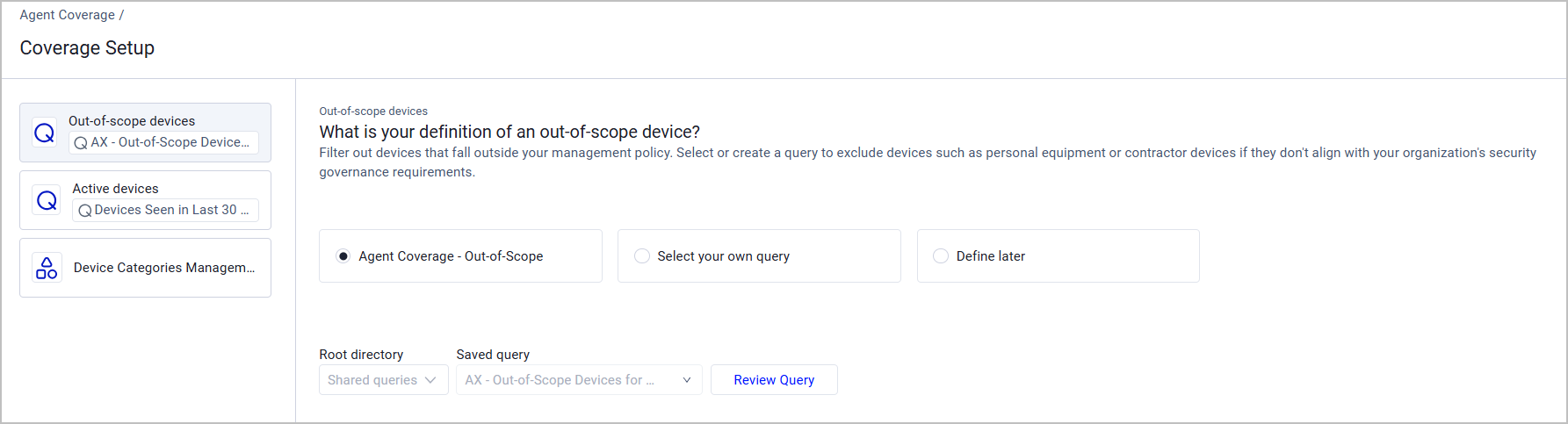 out of scope devices definition