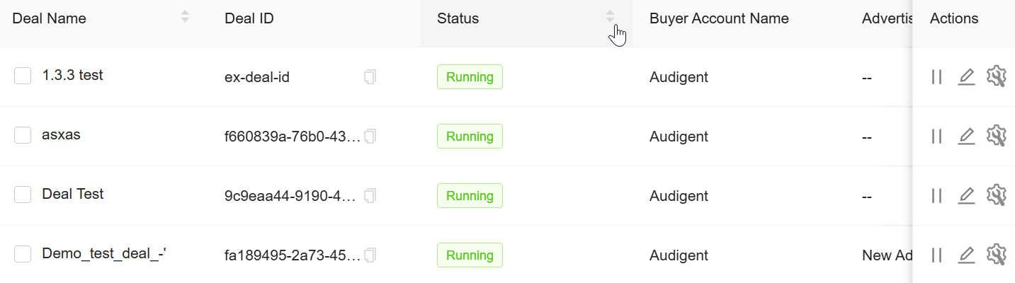 View Deal with Running Status