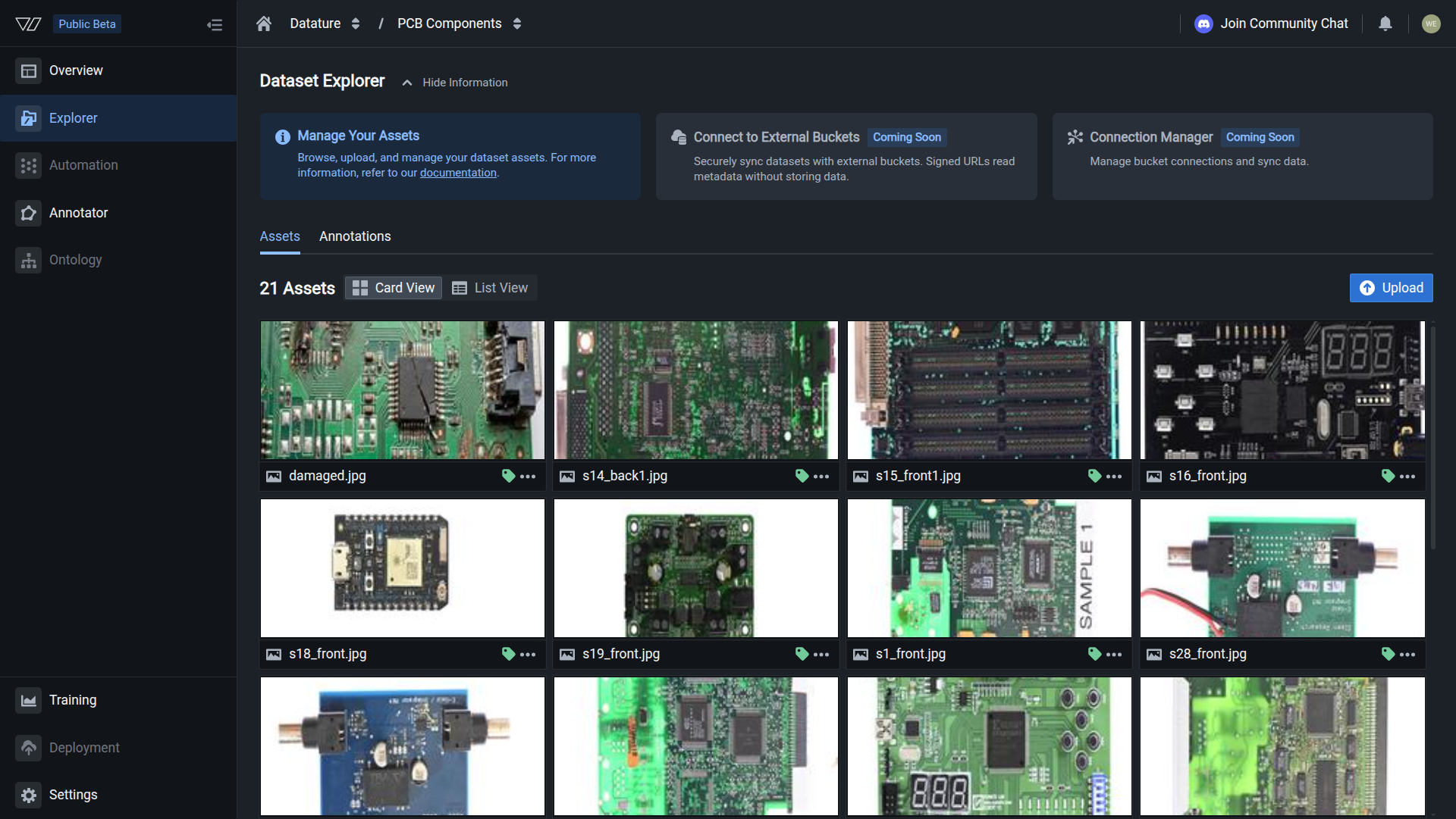 Open the Annotations tab