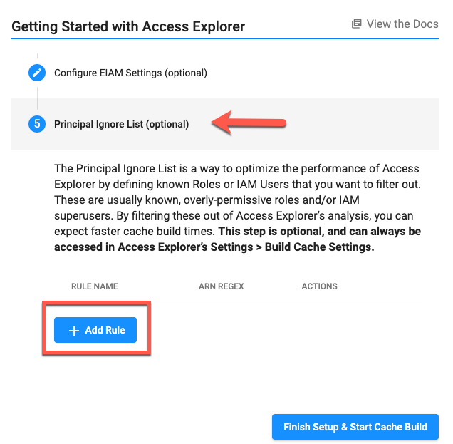 Getting Started with Access Explorer - Step 5 (Principal Ignore List)
