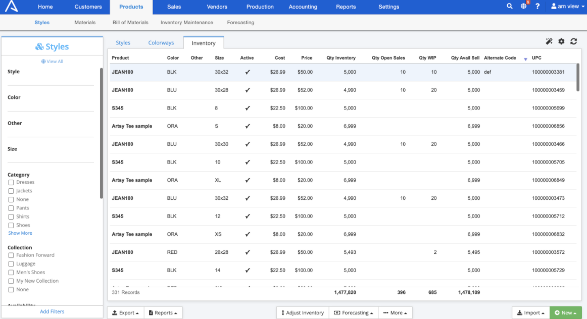 How to create a line sheet in ApparelMagic - ApparelMagic