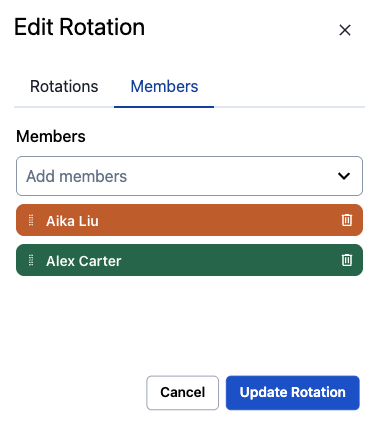 Edit Rotation