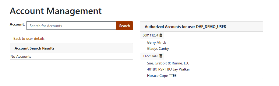 Remove an Account