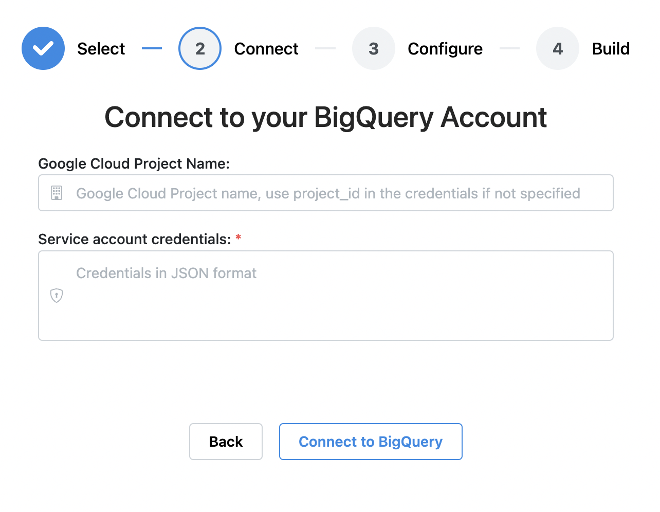 Dev Tier with BigQuery