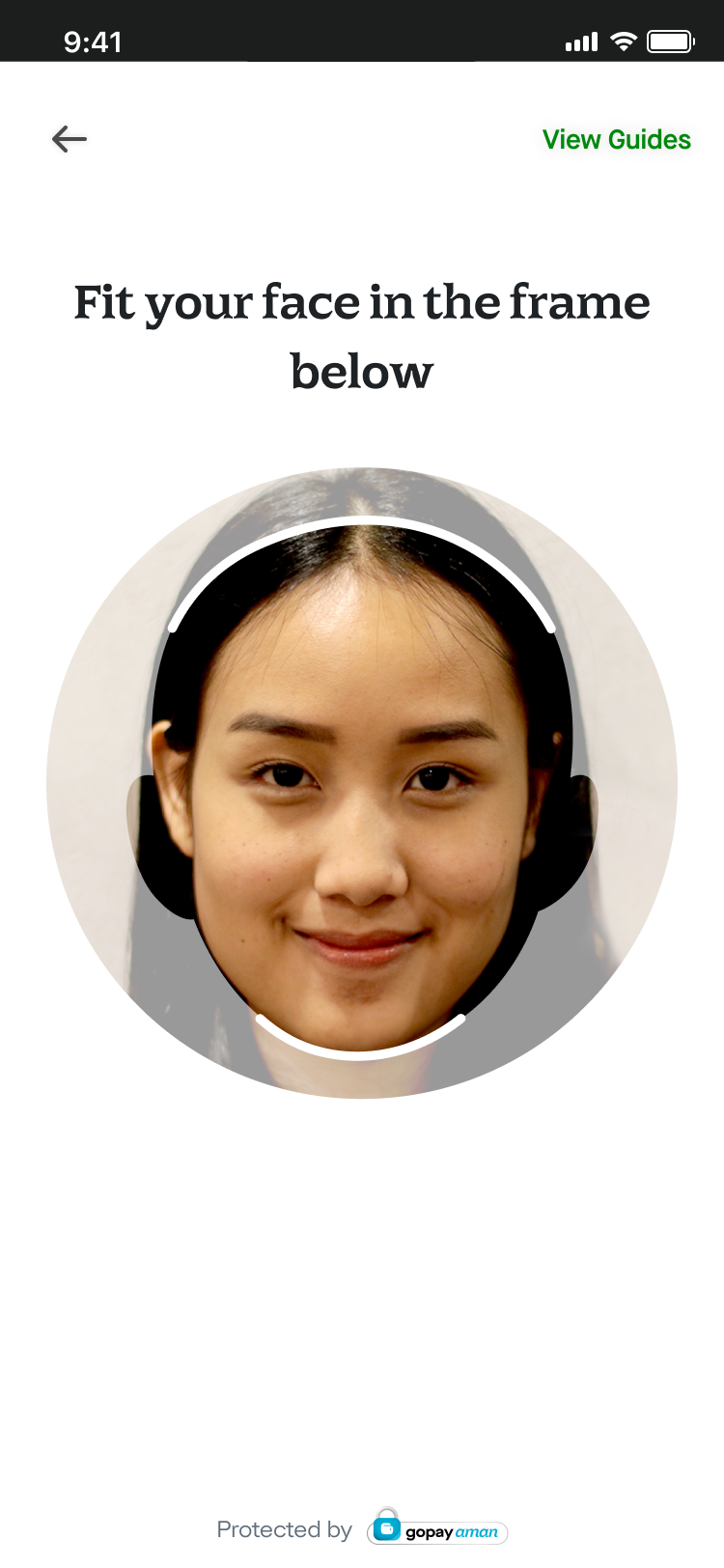 Native Face Scanning Screen 1