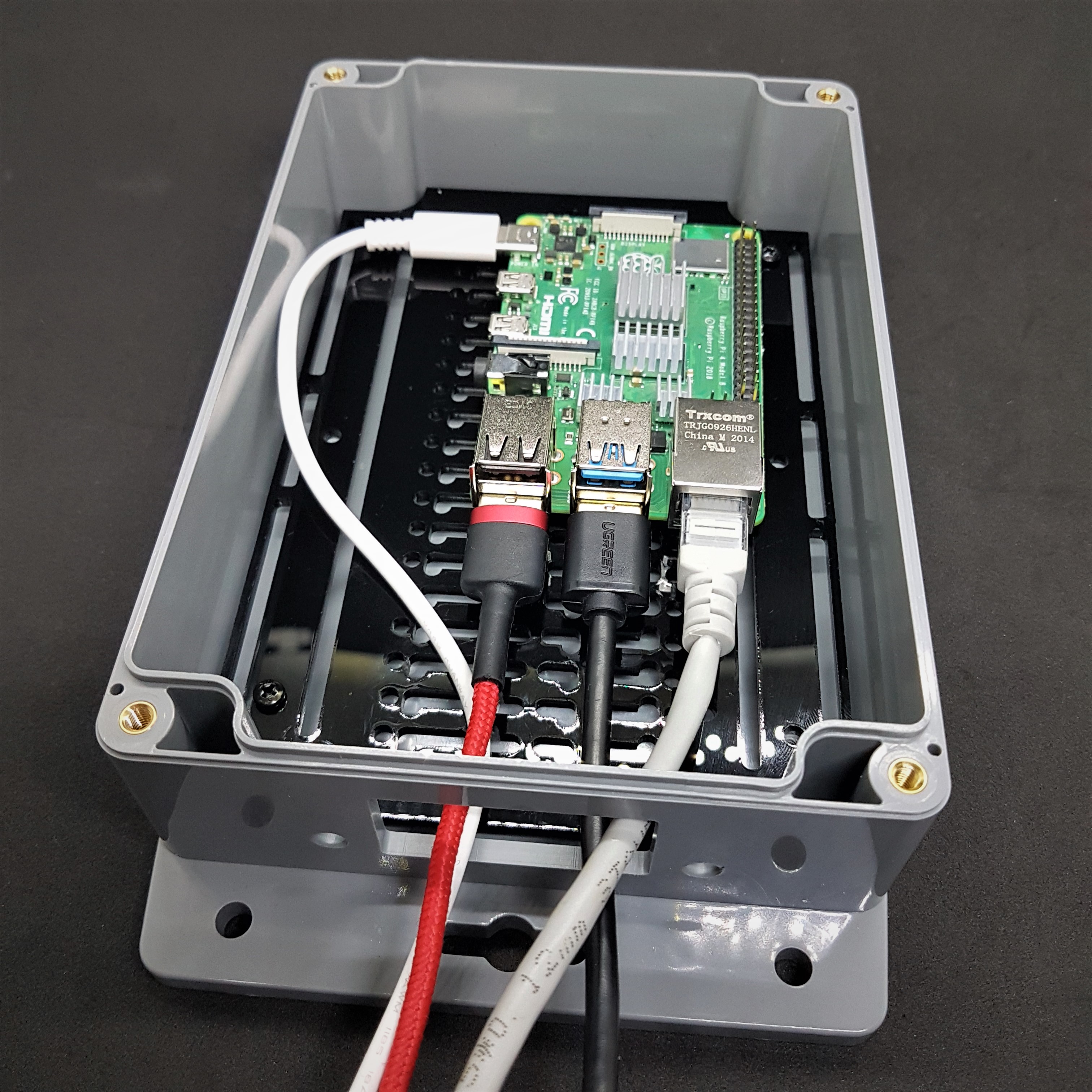 Raspberry Pi IP54 Outdoor Project Enclosure Assembly Instructions Support