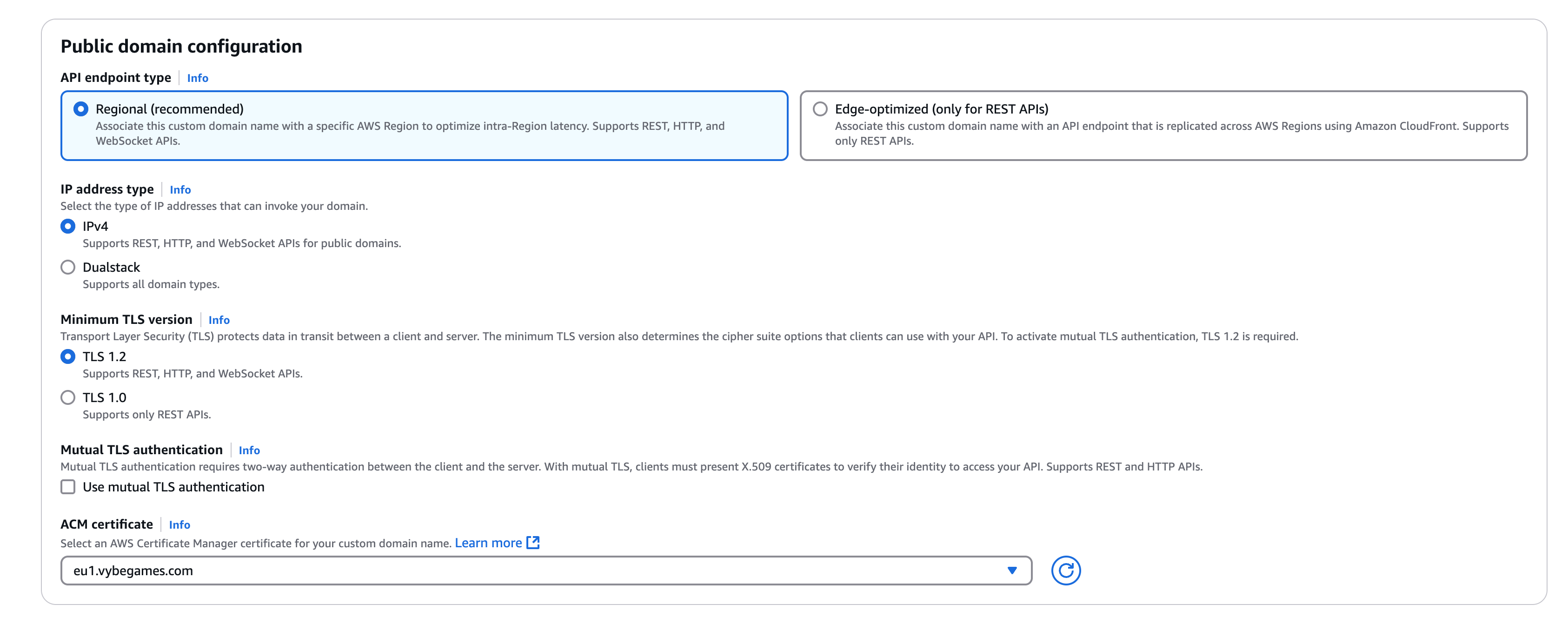Public Domain Configuration