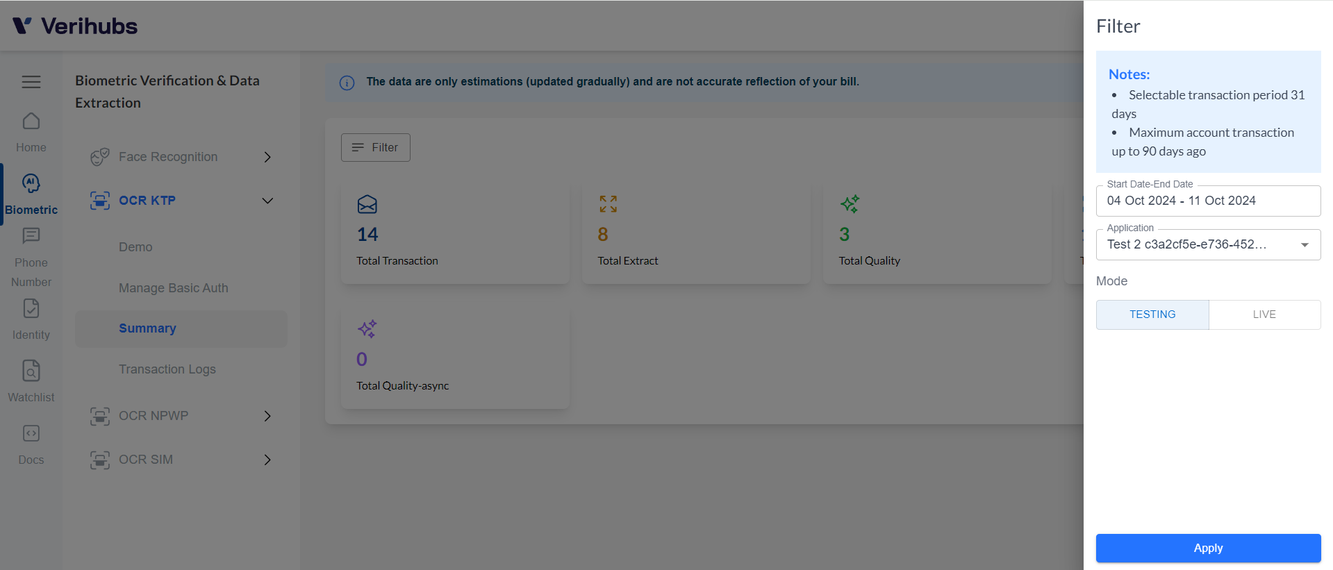 Summary Filter