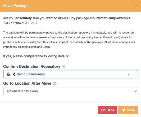 Move Package Form