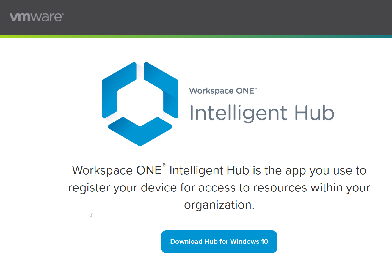 Workspace ONE Intelligent Hub