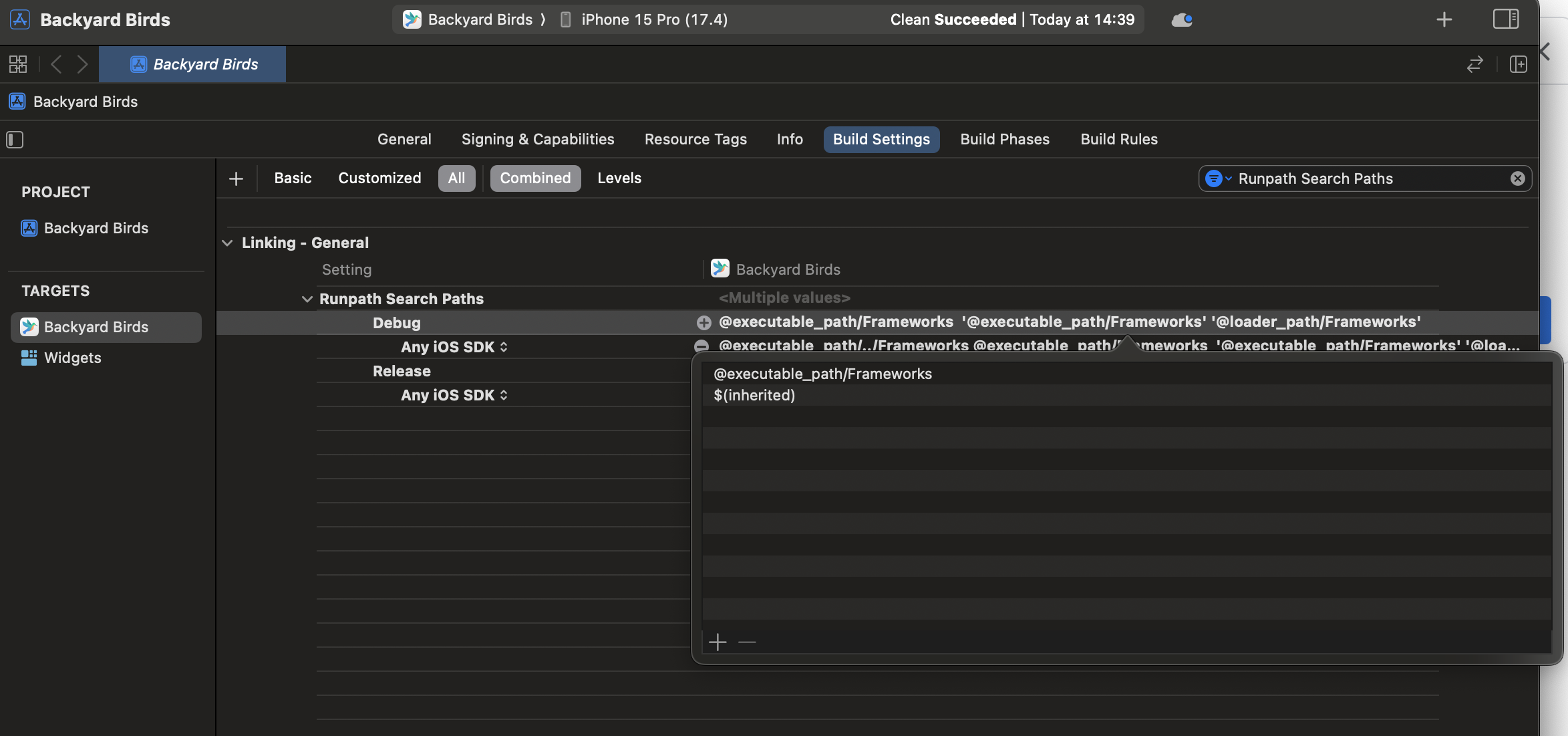 Runpath Search Paths