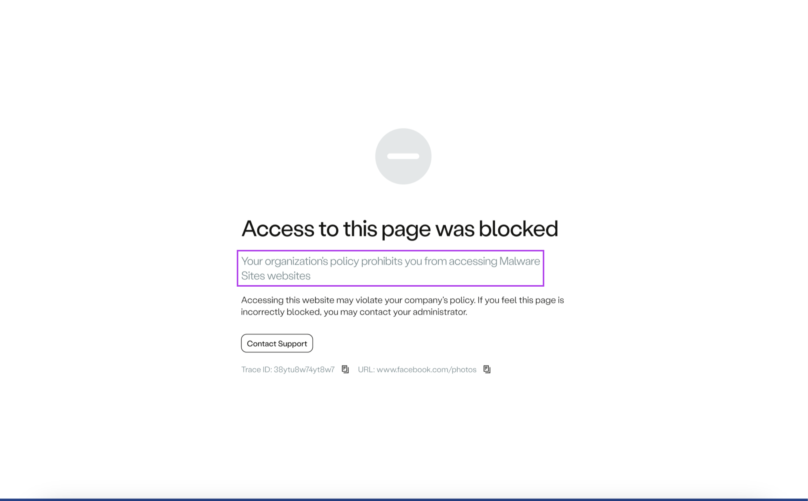 Access blocked due to high-risk domain category