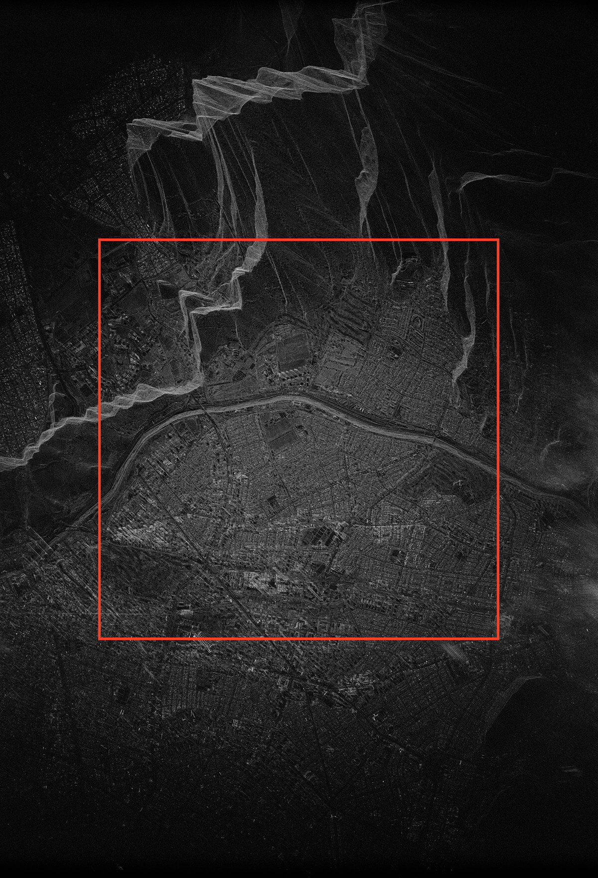 Santiago, Chile, 1 m x 1-look, NFP scene size 7.5x11 km