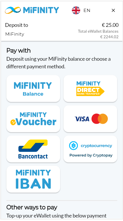 Payment options