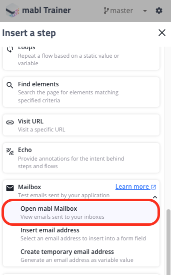 Opening mabl Mailbox