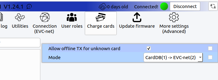 Card database options