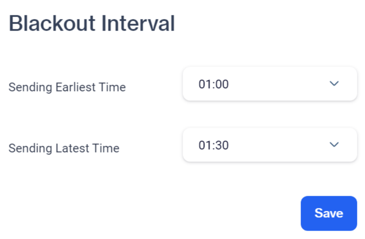 Earliest and Latest times to send notifications