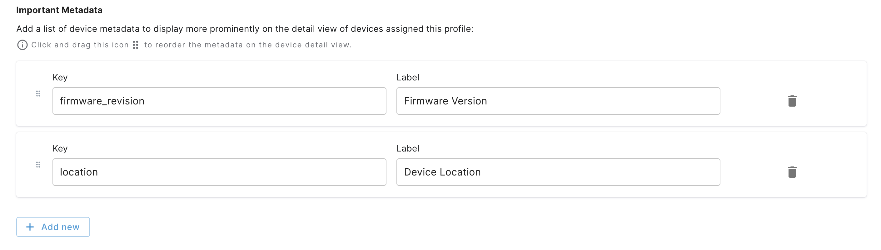 Add important metadata fields