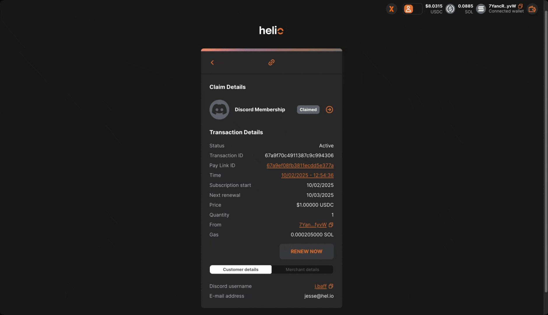 Subs Buyer Dashboard