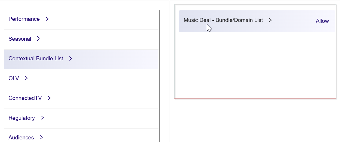 **Selected a category**