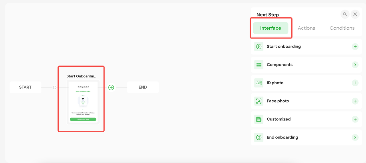 Figure 1 - Interface Node Menu