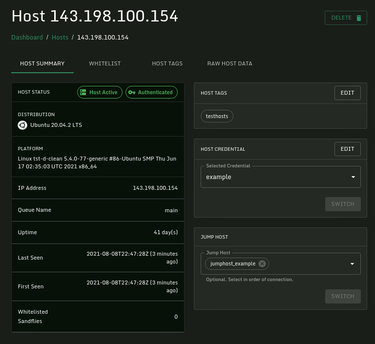 hosts.detail.view.active.png Sandfly Host Details