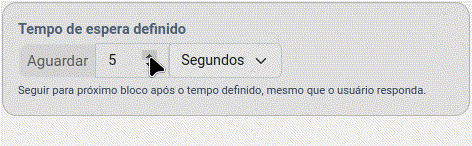 Nesse exemplo configuramos o** tempo de espera** para 10 dias.