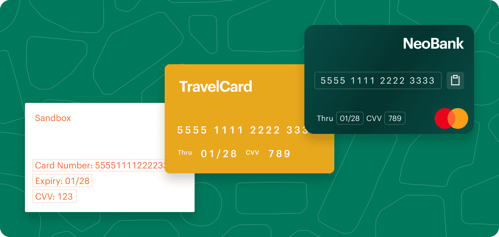 Examples of our customizable card UI