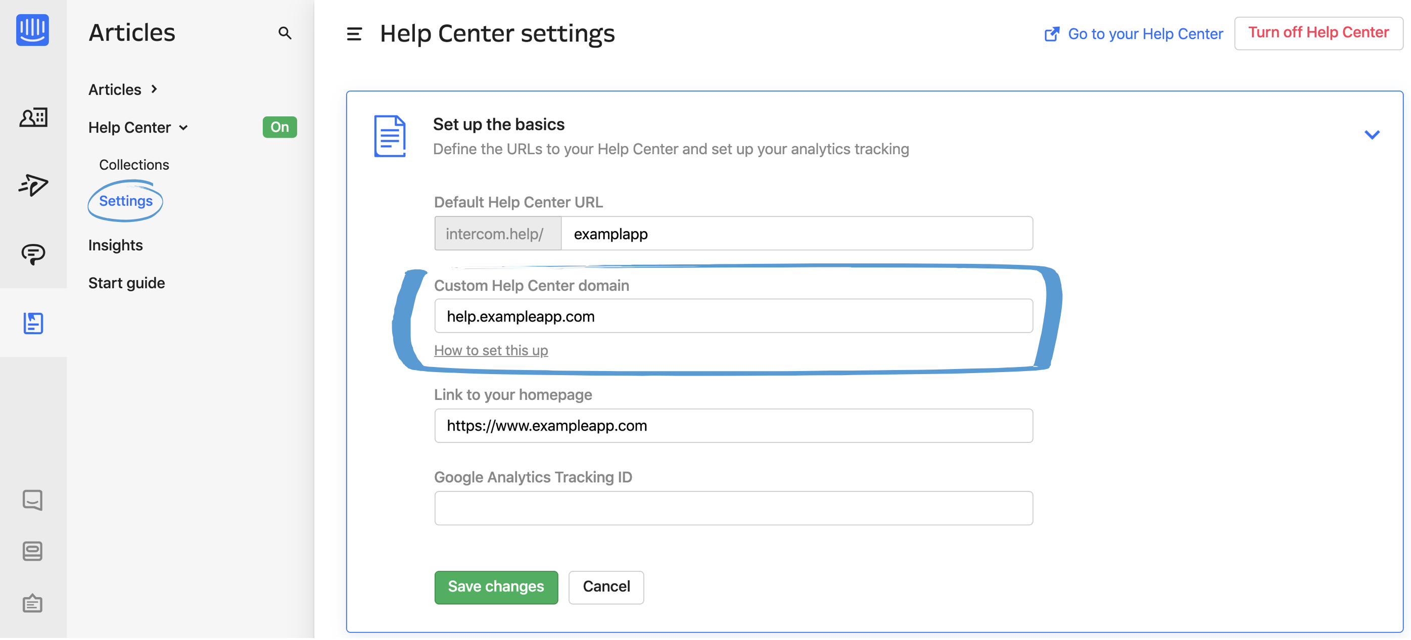 Custom Domains For Articles
