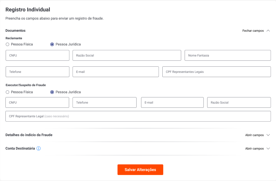 Acessos Últimos Envios e HIstórico de Envios