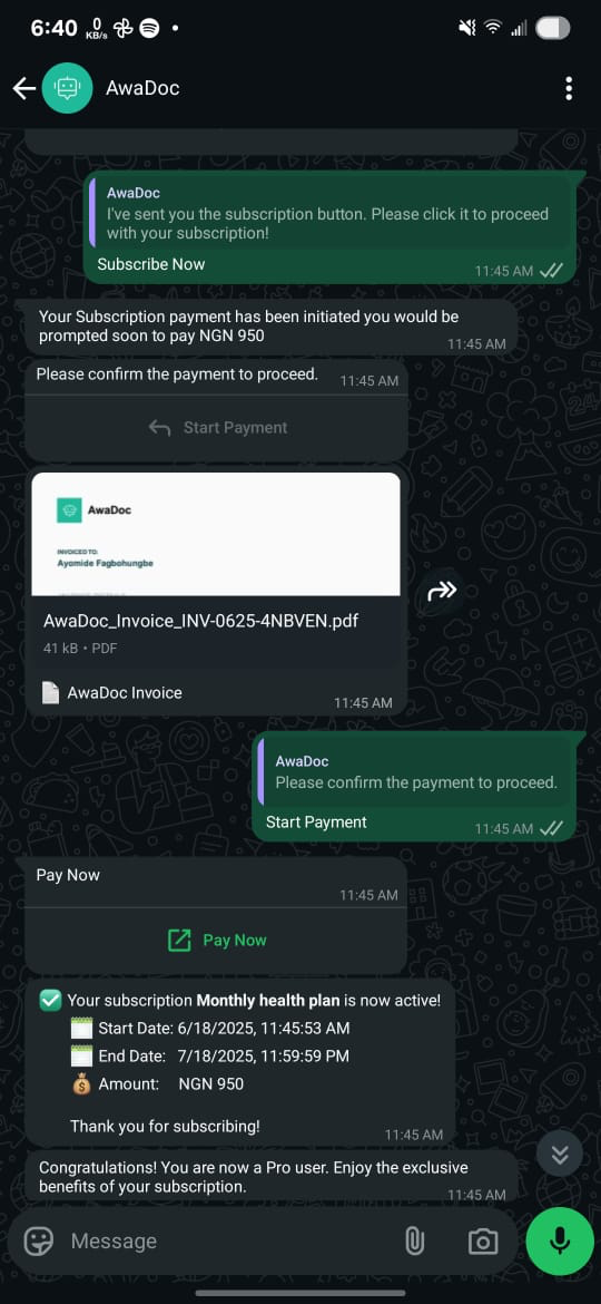 Sample WhatsAppBot Integration