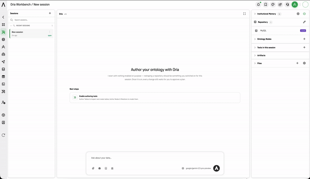 Screenshot: Session Tools — Artifact Tools tab