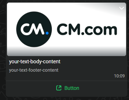 Interactive CTA button with image header