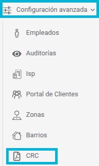 Acceso al módulo CRC