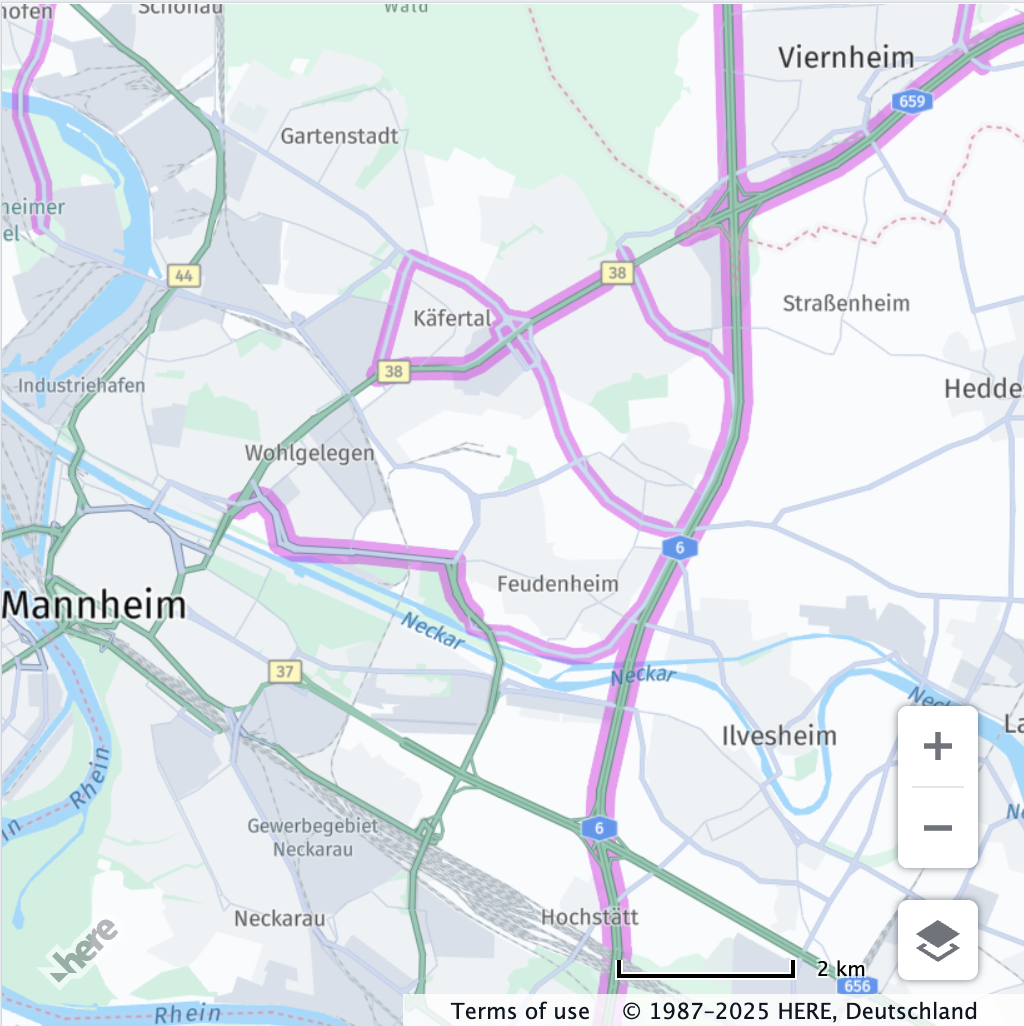 Before applying the vehicle profile.