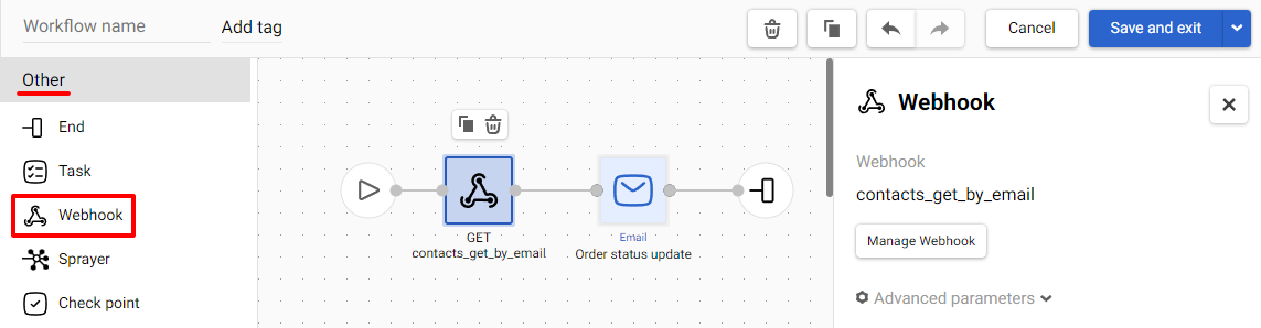 Webhooks in Workflows