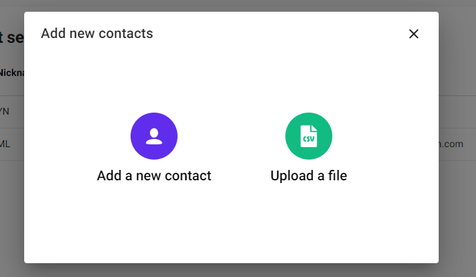 Select add mode