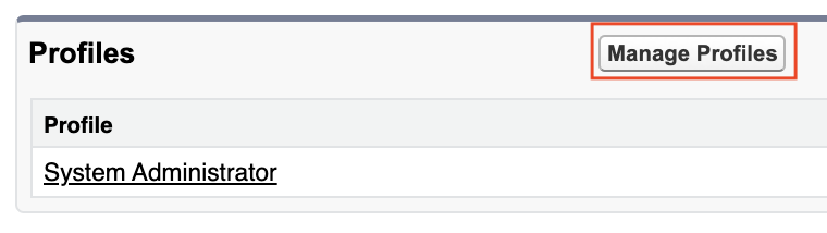 Click "Manage Profiles"