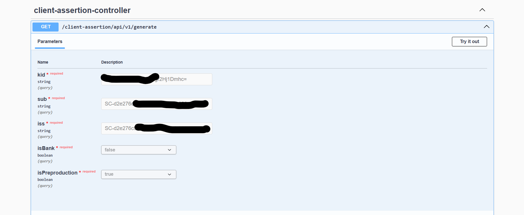 Swagger — client-assertion-controller