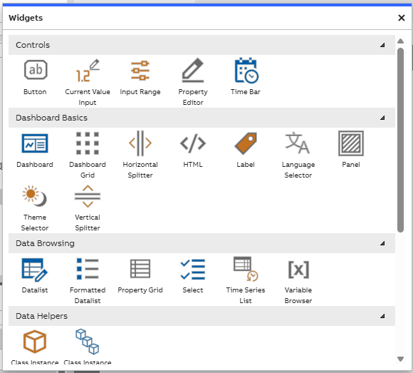 Widget library example
