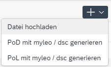 PoD / PoL mit myleo / dsc generieren