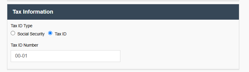 Tax Information