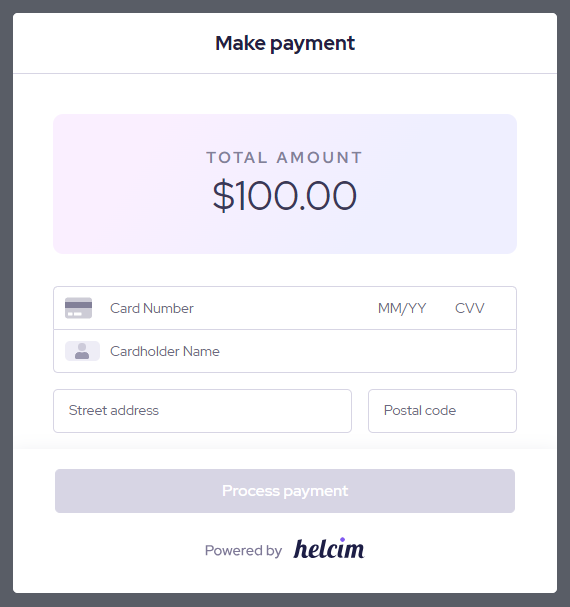 Helcim Payment Interface