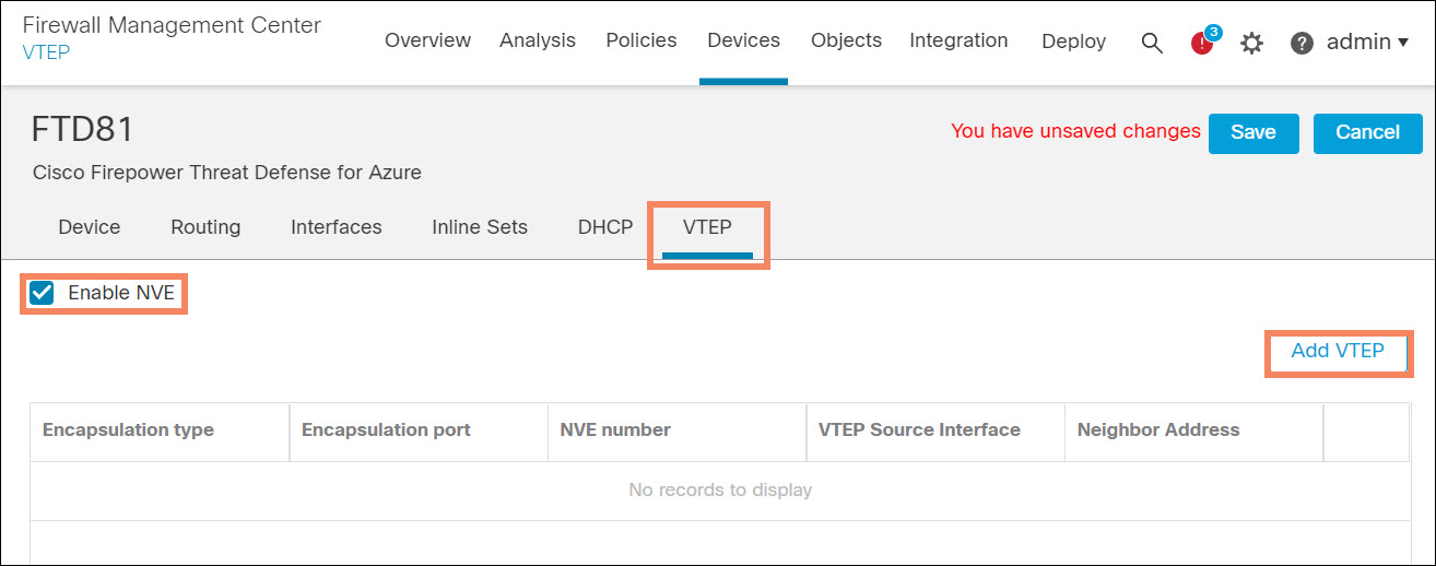 **Figure 7.** Enable NVE and add VTEP