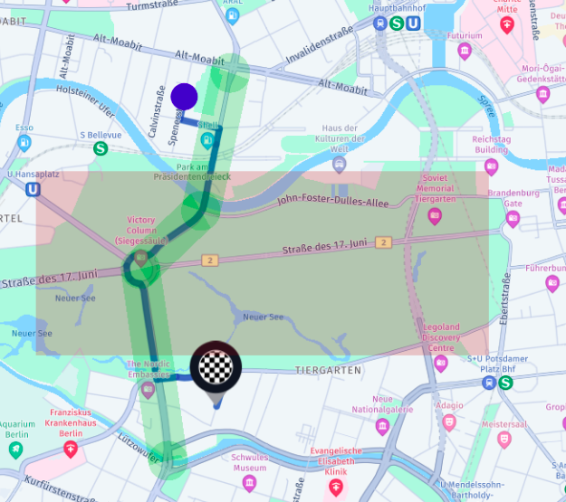 excepted corridor area from avoidance