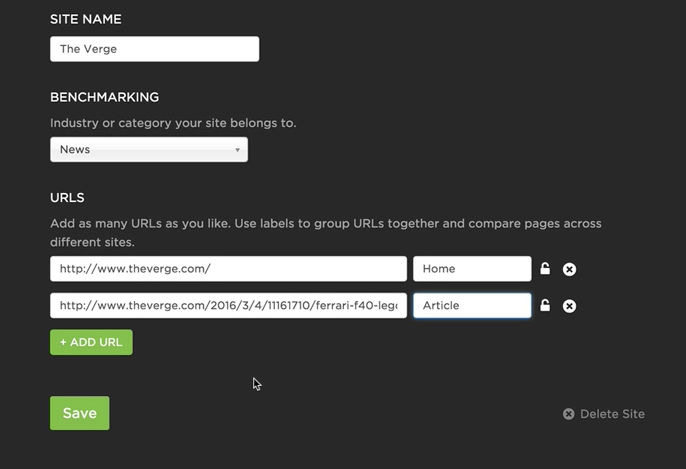 SpeedCurve  New! Tracking first- and third-party request groups